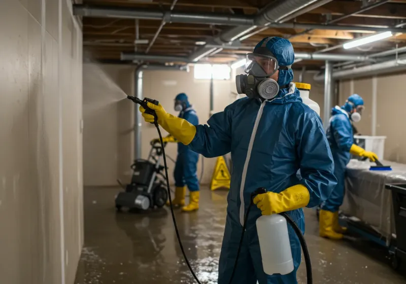 Basement Sanitization and Antimicrobial Treatment process in Pershing County, NV